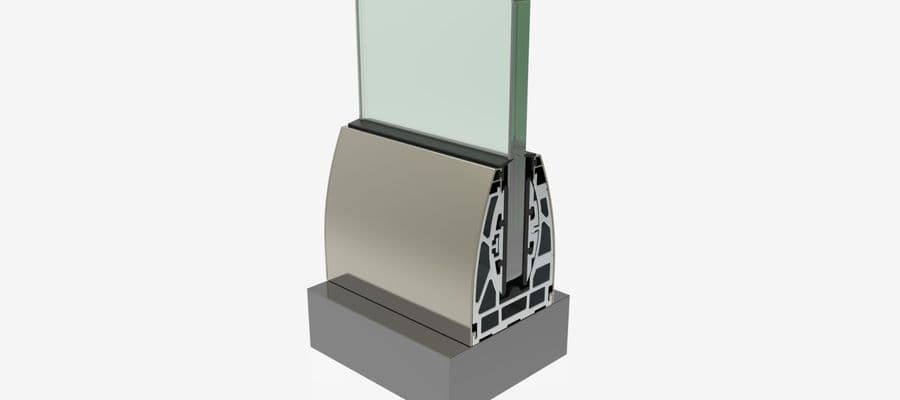 Garde-corps vitré GS-19-L MAC Metal